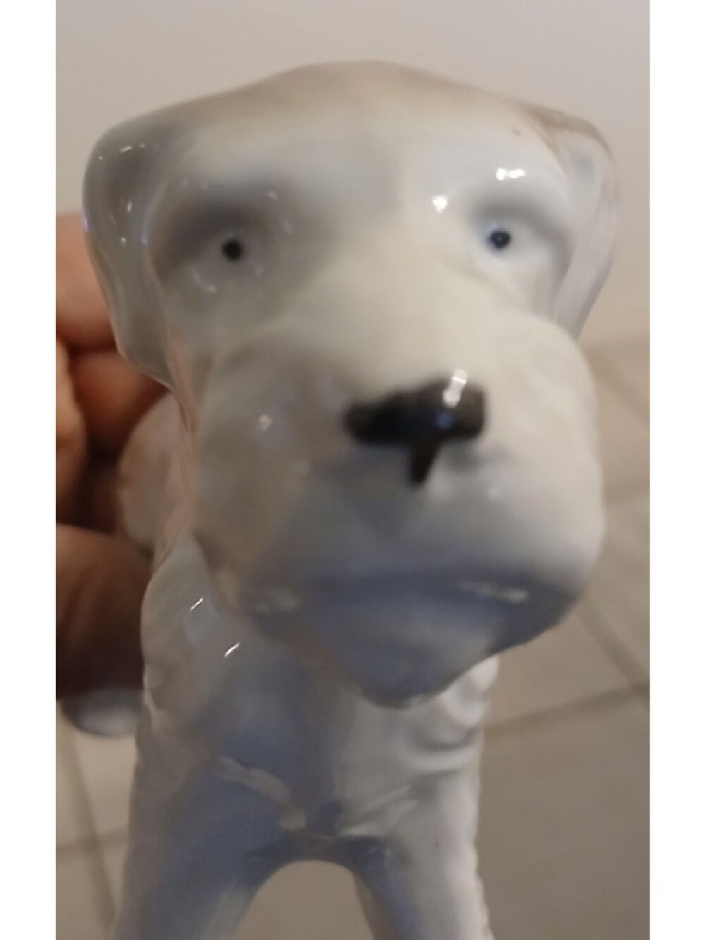 VTG Ceramic Terrier Dog Figurine 6x4" Glossy White & Brown Decor Collectable#WS4 - Picture 4 of 9